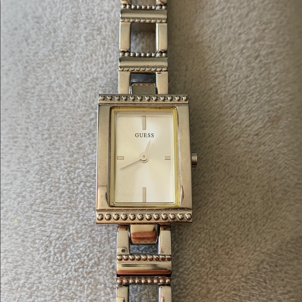 GUESS Silvertone Watch